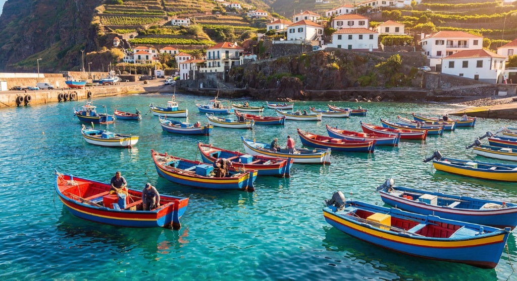 Hafenblick auf Câmara de Lobos, Madeira